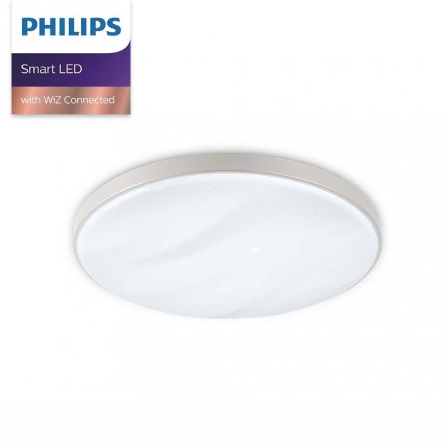 Philips 飛利浦 Wi-Fi WiZ 美妍智慧 LED吸頂燈 銀色