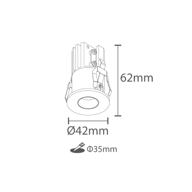 開孔3.5尼克防眩崁燈 2