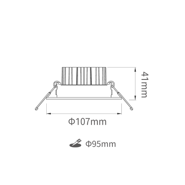 投射型 LED 崁燈｜聚光設計｜重點照明首選