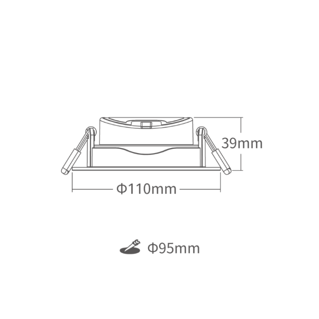 廣角平面型 LED 崁燈｜均勻照明｜現代室內燈具